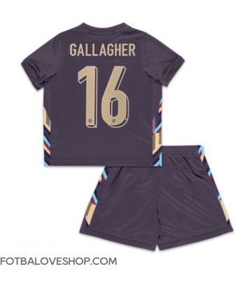 Anglie Conor Gallagher #16 Dětské Venkovní Dres ME 2024 Krátký Rukáv (+ trenýrky)